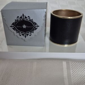 Black and Gold Cuff Bracelet